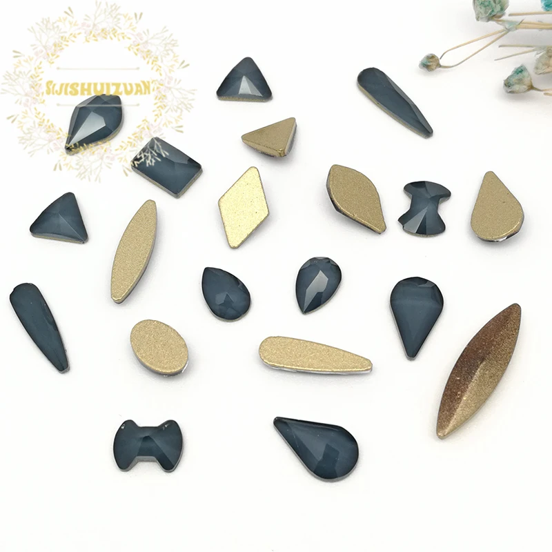 Новые продукты мокко черные алмазы разных размеров 20 шт. или 50 плоский клей