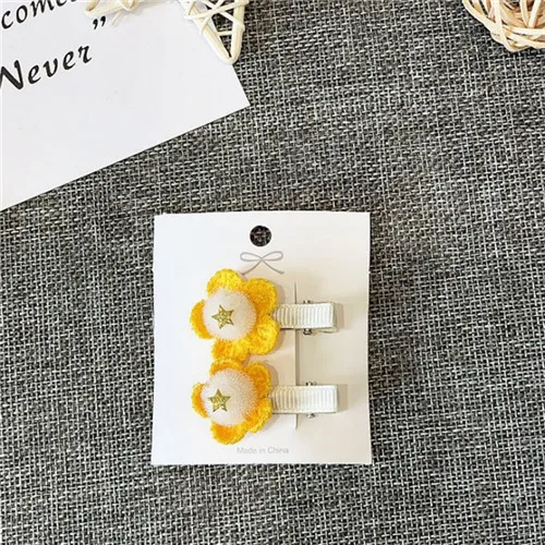 set 11 12 компл./лот Лидер продаж Детская одежда ручной работы волос Accessorires подсолнечника фрукты заколка в виде звезд Заколки для волос для девочек, повязка на голову - Цвет: set 11
