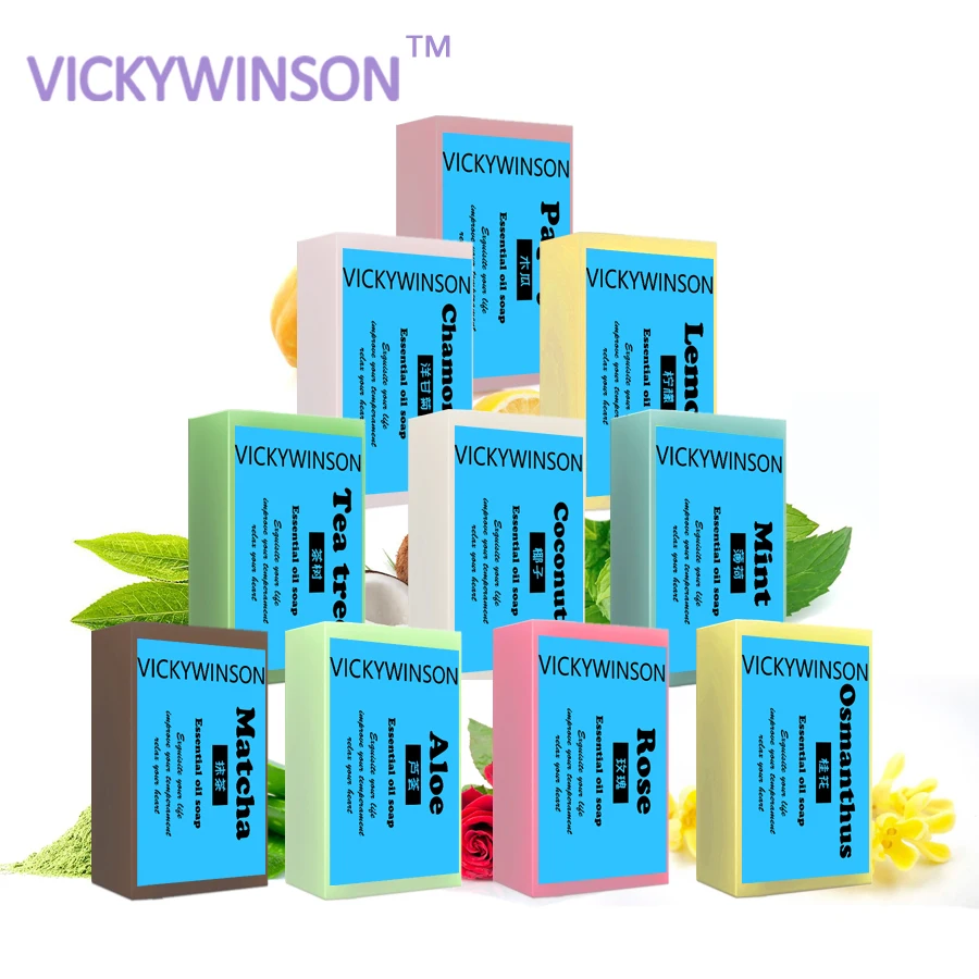 Натуральные эфирные масла VICKYWINSON мыло ручной работы отбеливание бритье грязь