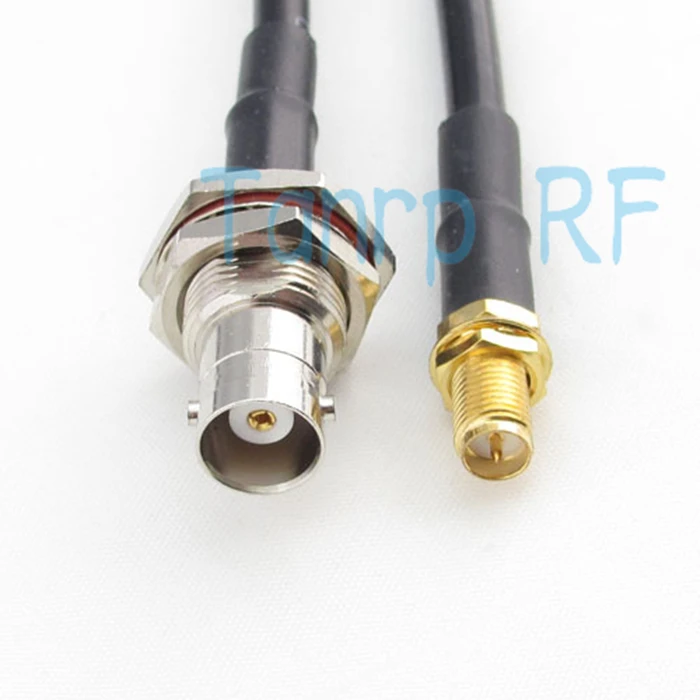 20 дюймов RG58 Удлинительный кабель 50 см BNC гнездо гайка переборка к RP SMA RF Разъем Pigtail