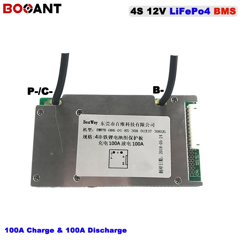 4S 12V 100A зарядка/100A разряд LiFePo4 литиевая батарея BMS для электровелосипеда BMS|Батарея