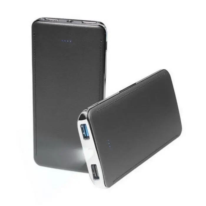 10000mAh Портативный внешний аккумулятор с двумя USB светодиодный фонарик Внешний