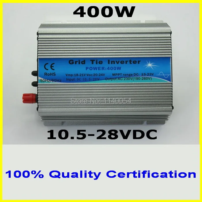

400 Вт MPPT сетчатый микро-инвертор 10,5-28 В постоянного тока к 230 В переменного тока/400 В, чистый синусоидальный волновой силовой инвертор, исполь...