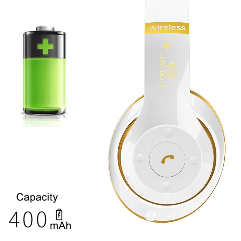 Head-mounted Bluetooth 4.2 Headphones Foldable Noise Cancelling Wireless Headset Support TF Card Earphone with Mic For Phone PC |