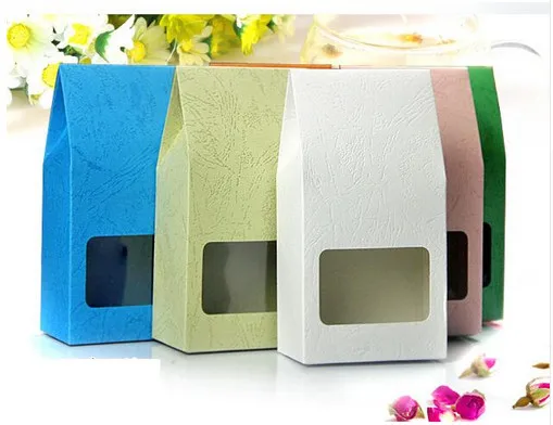 5 шт. Упаковка для чая картонная розовая крафт-Бумажная Сумка коробочка с