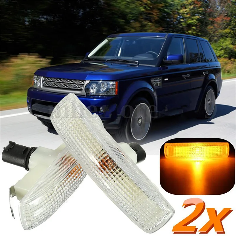 

BBQ@FUKA Brand New Car Side Repeater Indicator Light & Bulb Fit For Land Rover /Range Rover /Sport /Freelander/Discovery 2 3