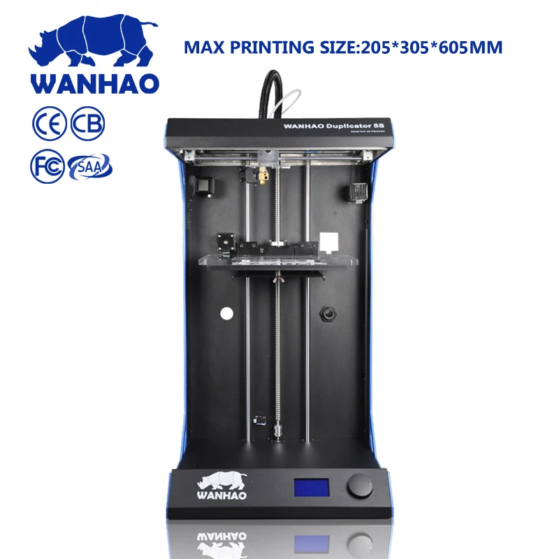 Китай новый дизайн настольный FDMPLAPVAABS нить wanhao D5S 3d цветная печатная машина с