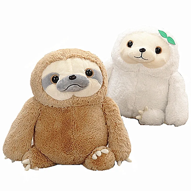 2018 New 40cm/50cm 1PC Cute Sloth Plush Toy Doll Movie&TV Stuffed Animal Sloth Doll Children Birthday Gift