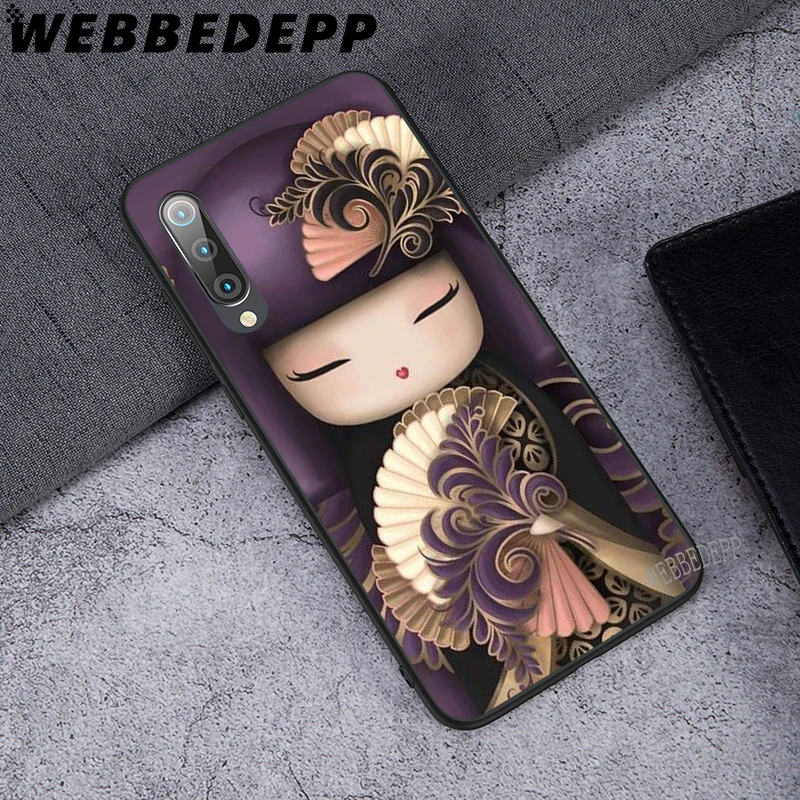WEBBEDEPP kawaii японская кукла Kokeshi мягкий чехол из ТПУ для Xiaomi Mi 6 8 A2 Lite 9 Pro A1 Mix 2s Max 3 F1