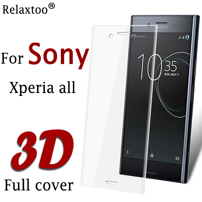 3D полное покрытие для sony xperia XA2 Защита экрана для sony XA1 Plus стекло XZ2 Compact закаленное стекло XA 1 Ультра Защитная пленка