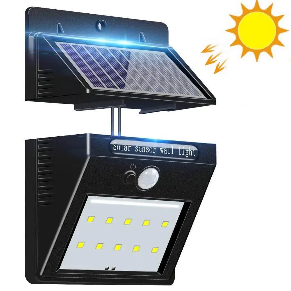 PIR Motion Sensor Waterproof Security Wall Lamp Separable Solar Panel 20 28 48 LED Fence Garden Decoration Outdoor Night Light | Освещение
