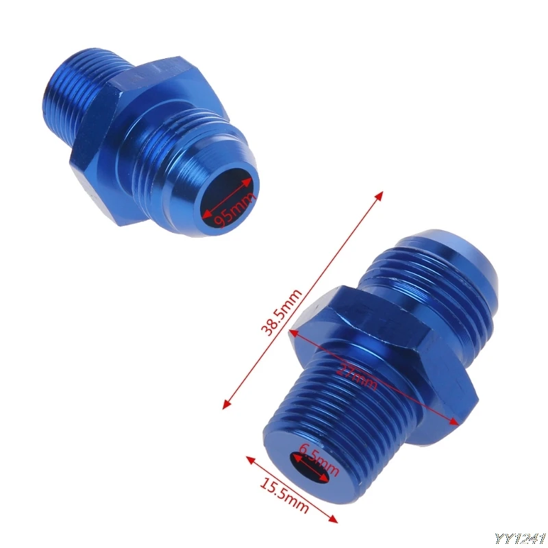 

Male AN10 To 3/8'' NPT Thread Aluminum Straight Adapter Pipe Fuel Oil Fitting Adapter Universal for Oil/Fue/Water/Fluid/Air
