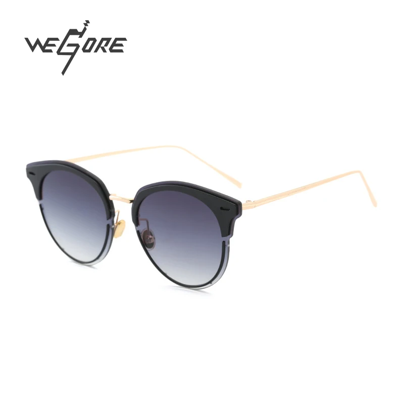Wegore модные полуботинки Рамки Солнцезащитные очки для женщин Для бренд Дизайн