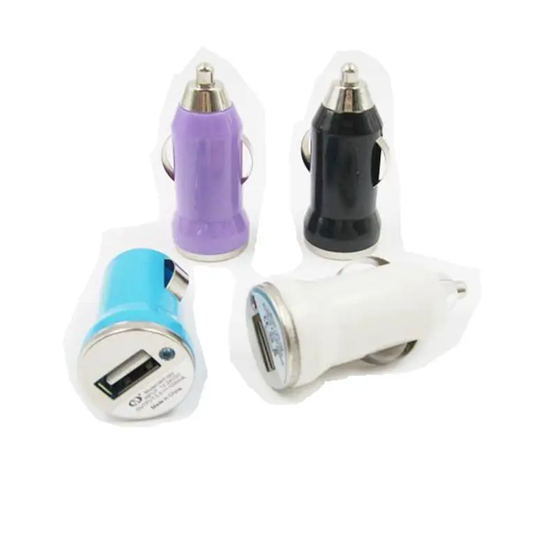 Автомобильное зарядное устройство USB цифровое 5V 1A алюминиевое быстрое