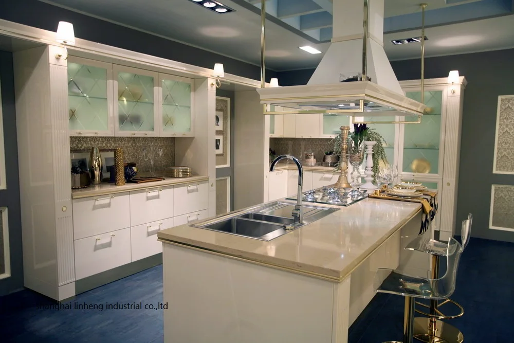 

High gloss/lacquer kitchen cabinet mordern(LH-LA087)