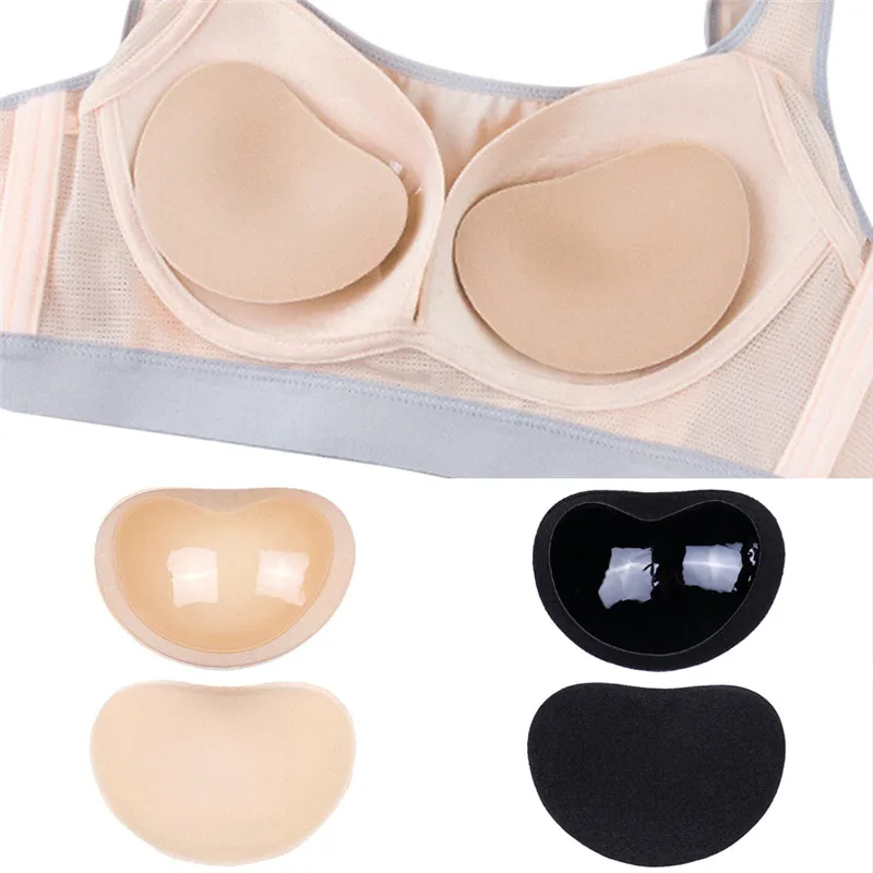 

Women's Enhancer Chest Pad Safety Silicone Gel Sponge Soft Breast Pad Push Up Ladies Invisible Strapless Bras Underwear