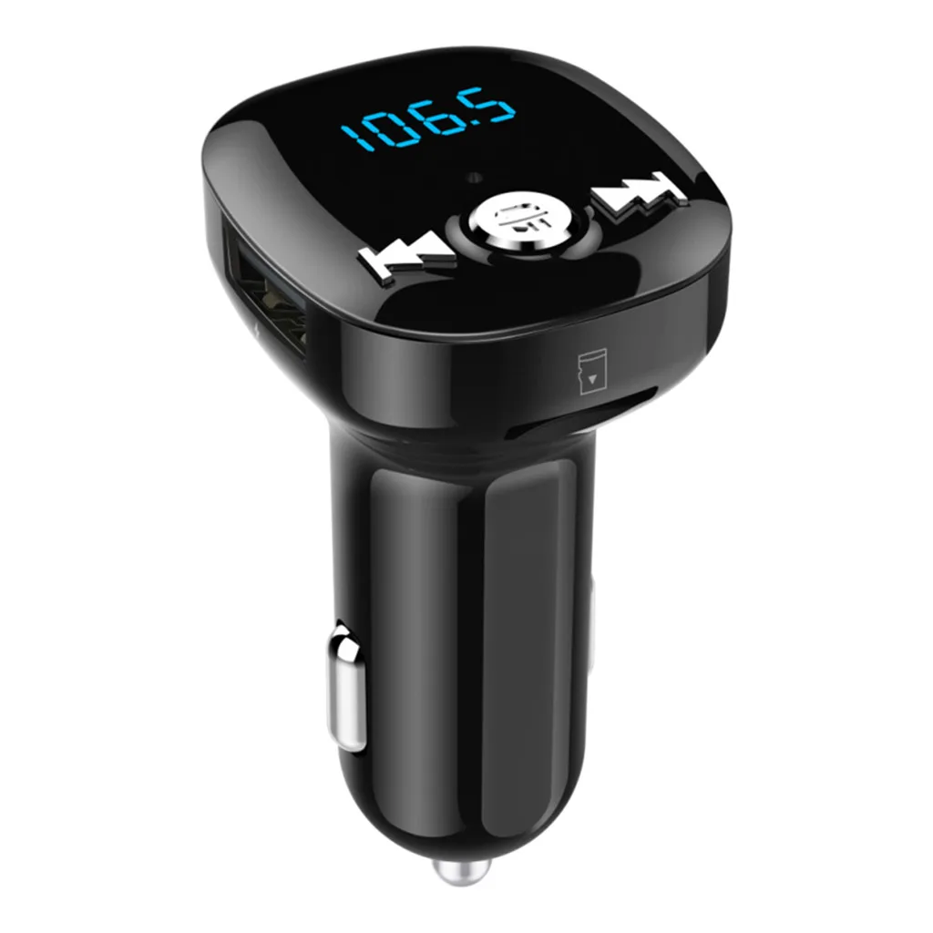 Автомобильный беспроводной Bluetooth fm-передатчик светодиодный цифровой дисплей