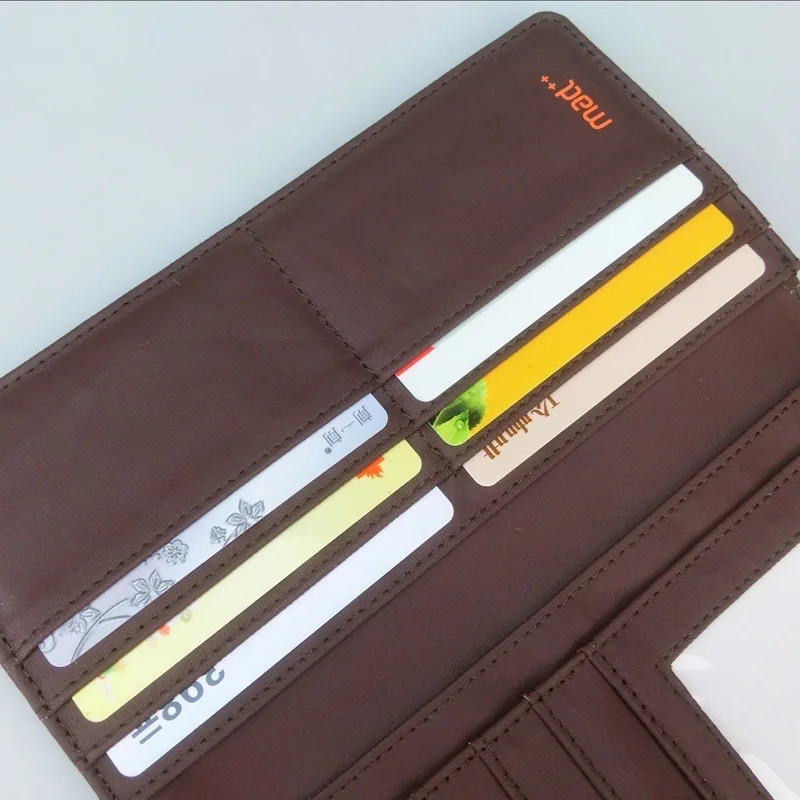 Ultra Thin Slim for Men's Long Wallet and Purse Soft Casual Simple Minimalist Coin Pouch Handy Envelope Women Male Female Cute