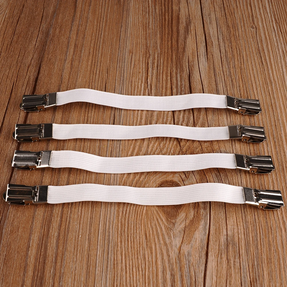 4 шт. застежки для простыни белый матрас эластичный держатель зажим инструмент