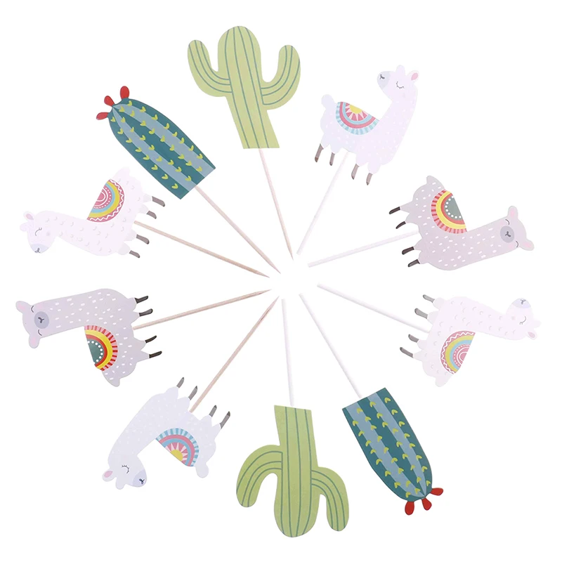 5 шт./лот Альпака кактус торт Топпер украшения партии мультфильм милый День