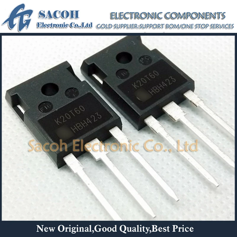 

New Original 10PCS/Lot IKW20N60T K20T60 or SKW20N60 K20N60 20N60 TO-247 20A 600V Power IGBT Transistor