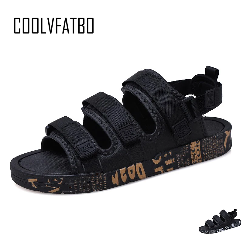 COOLVFATBO сандалии мужские летние пляжные сандалии-гладиаторы Модные мужские уличные сандалии мужская обувь Вьетнамки тапочки на плоской подошве