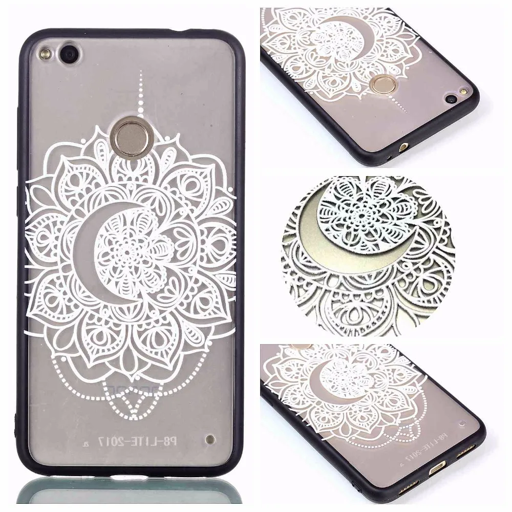 3D Мультяшные чехлы для телефонов HUAWEI Huawa P8 P9 P10 P20 P 8 9 10 Honer lite Lovey black Border PC TPU
