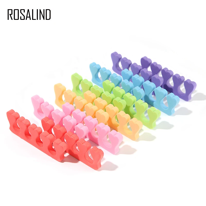 ROSALIND 1 пара разделителей пальцев ног губка для Мягкий гель УФ инструменты Маникюр