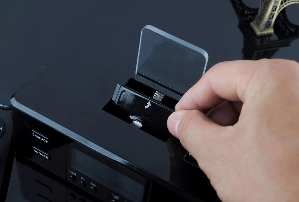 EXRIZU Bluetooth динамик s будильник NFC fm-радио 8Pin тип-c микро USB Зарядное устройство Док-станция телефонная станция динамик для iPhone Android