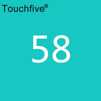 58 TOUCHFIVE дополнительный цвет двойная головка художественные маркеры Кисть ручка на спиртовой основе эскизные маркеры манга ручки для рисования товары для рукоделия - Цвет: 58