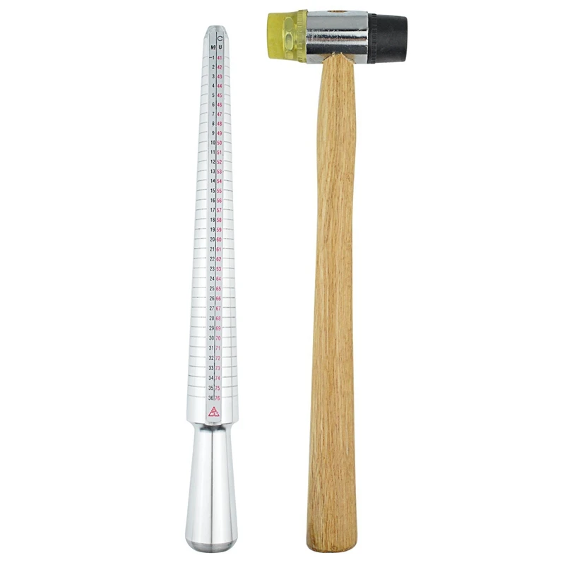 Ювелиры резиновый молоток кольцо оправки размер с кольцом набор из 27 шт круг