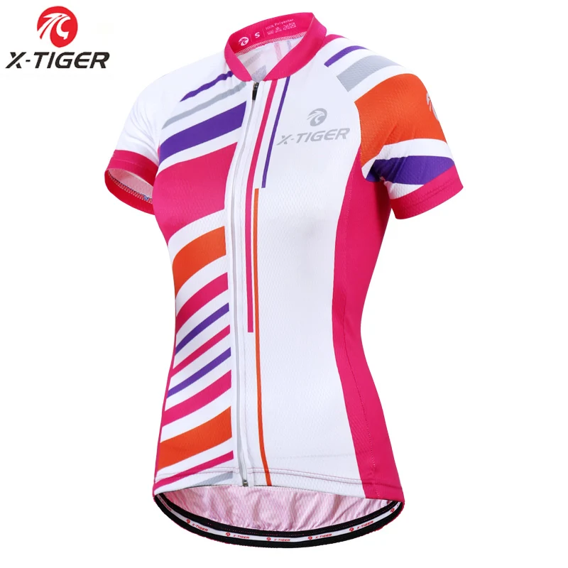 

X-Tiger Pro Women Cycling Jerseys Mountain Bike Clothes Shirt 100% Polyester Bicycle Clothing Summer Cycling Clothing