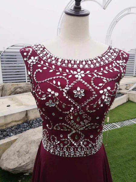 color as picture Vestidos de gala платья для выпускного вечера с кристаллами и бисером длинные дешевые вечерние платья vestido de festa платье для выпускного вечера robe de soiree - Цвет: color as picture