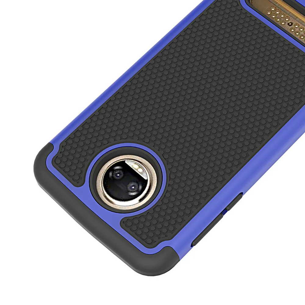 Dual Layer TPU &amp Hard PC Shockproof Hybrid Armor Case Impact Protective Phone Cover For Motorola Moto Z2 Force / Droid | Мобильные