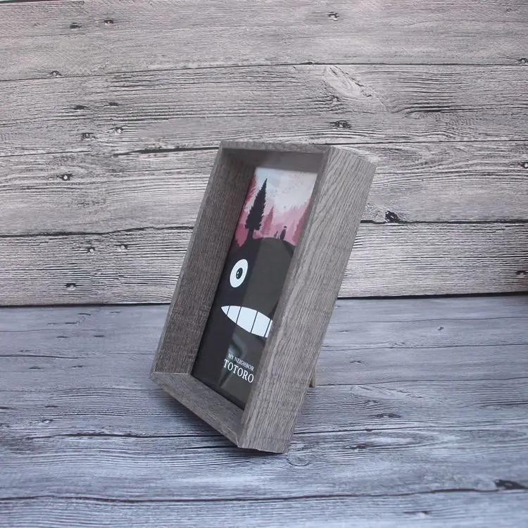 Винтажная деревянная фоторамка картинные рамки естественного цвета Декорации