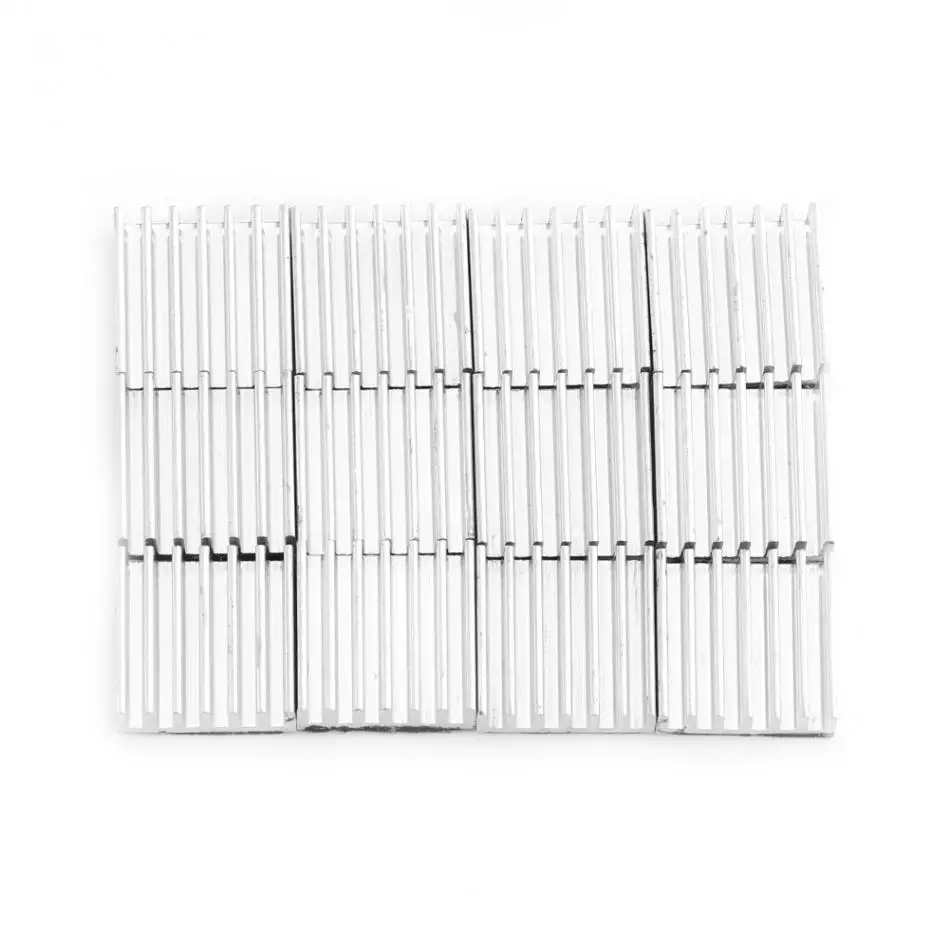 12 шт. небольшой алюминиевый радиатор клей охлаждения набор для электронных