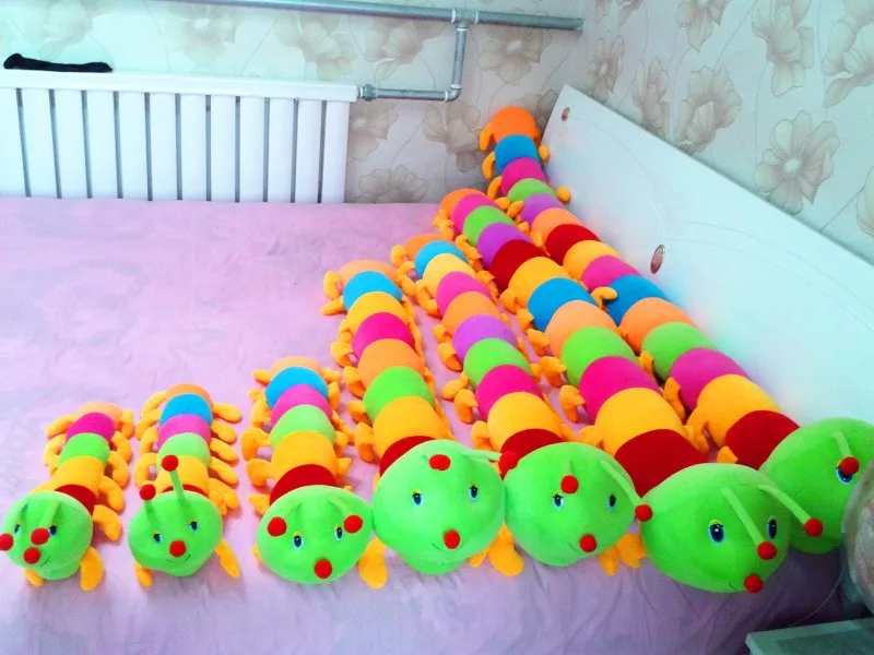 1 шт., 50-230 см, червь, гусеница, кукла, червь, плюшевая игрушка, Peluche, кукла-жук, подушка, мягкая, милая, прекрасный подарок, хорошее качество