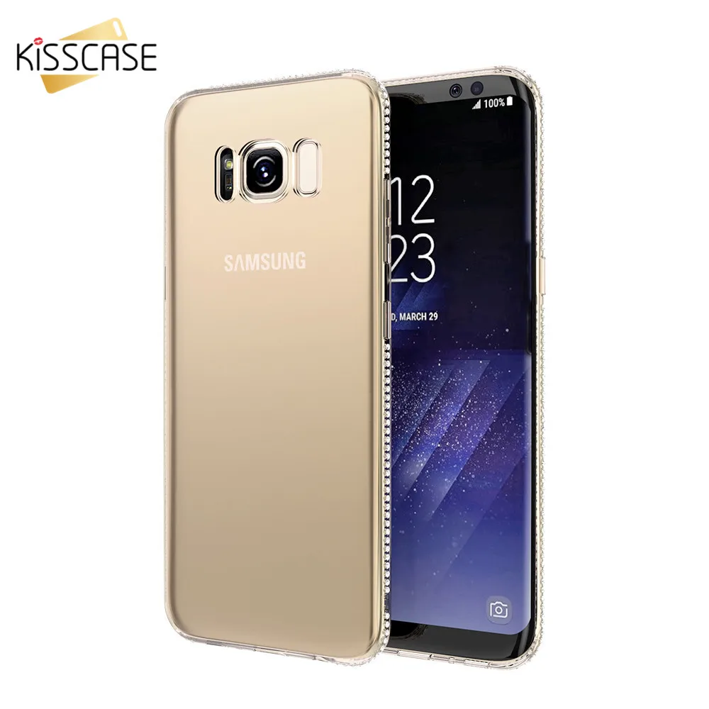 KISSCASE ювелирное чехол на самсунг A5 2017 A7 a5 J5 J7 2016 Прозрачный Galaxy Note 9 8 S9 S8 Плюс Капа а5
