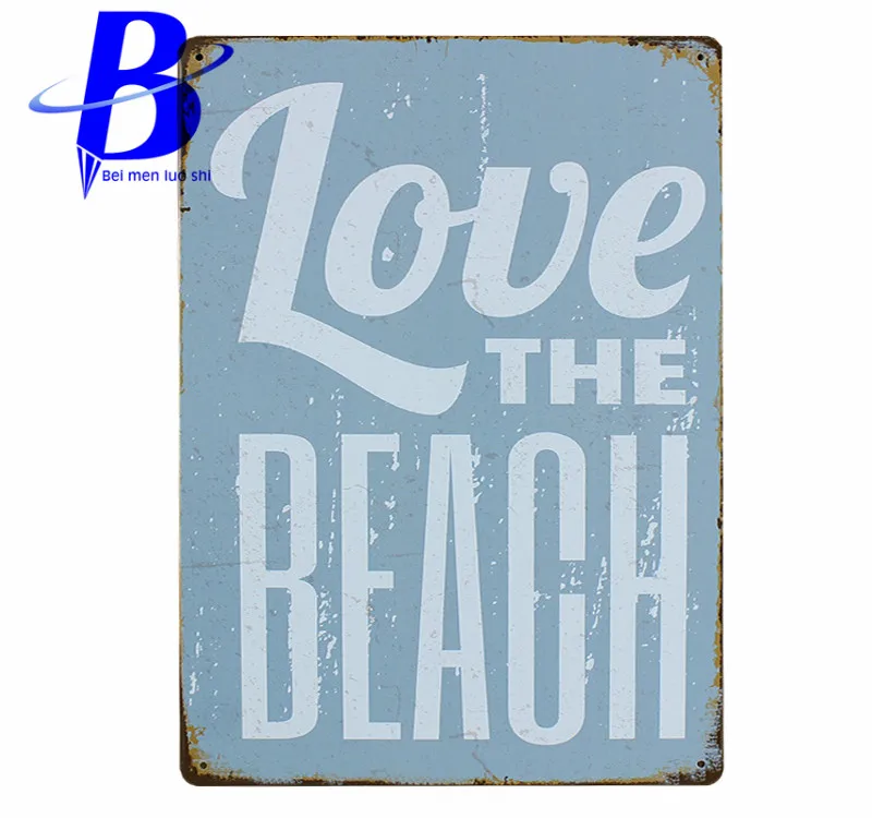 Металл Олово Признаки Таблички стены Книги по искусству утюга Ретро живопись