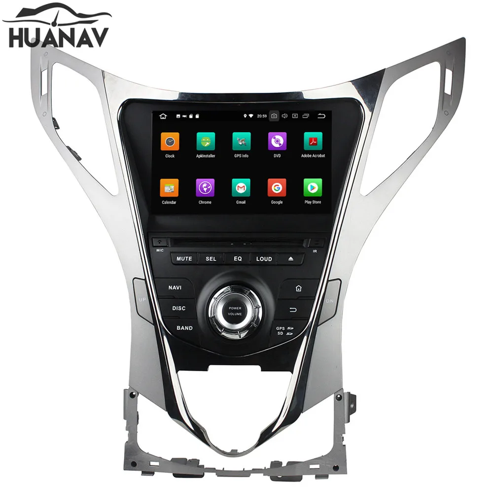 HUANVA Android 8 0 без DVD плеера GPS навигация для Hyundai AZERA Grandeur i55 2011 + головное устройство