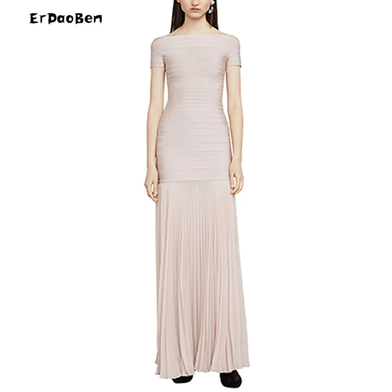Erdaoben женщин Бандажное платье HL длинные с открытыми плечами платья для клуба h4356 |