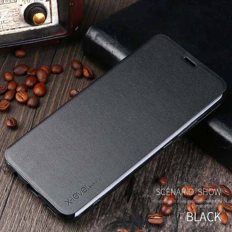 Роскошный ультра-тонкий флип-чехол для huawei mate 20 Lite P20 бизнес-книга huawei mate 20 Lite флип-чехол huawei mate 20 Pro флип-чехол - Цвет: Black