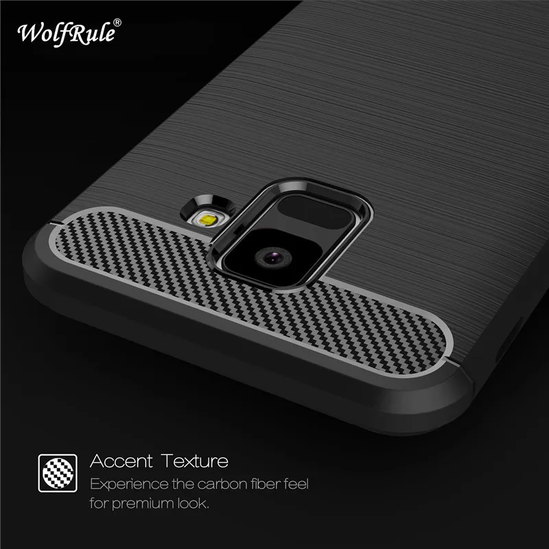 

WolfRule Cases For Samsung Galaxy A6 2018 Cover Shockproof Soft TPU Brushed Back Case For Samsung Galaxy A6 2018 Case Shells