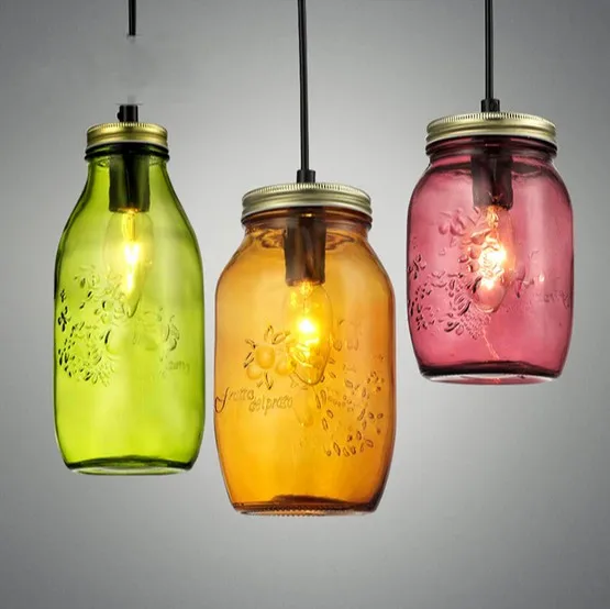 Цветные креативные светодиодсветодиодный подвесные светильники в виде