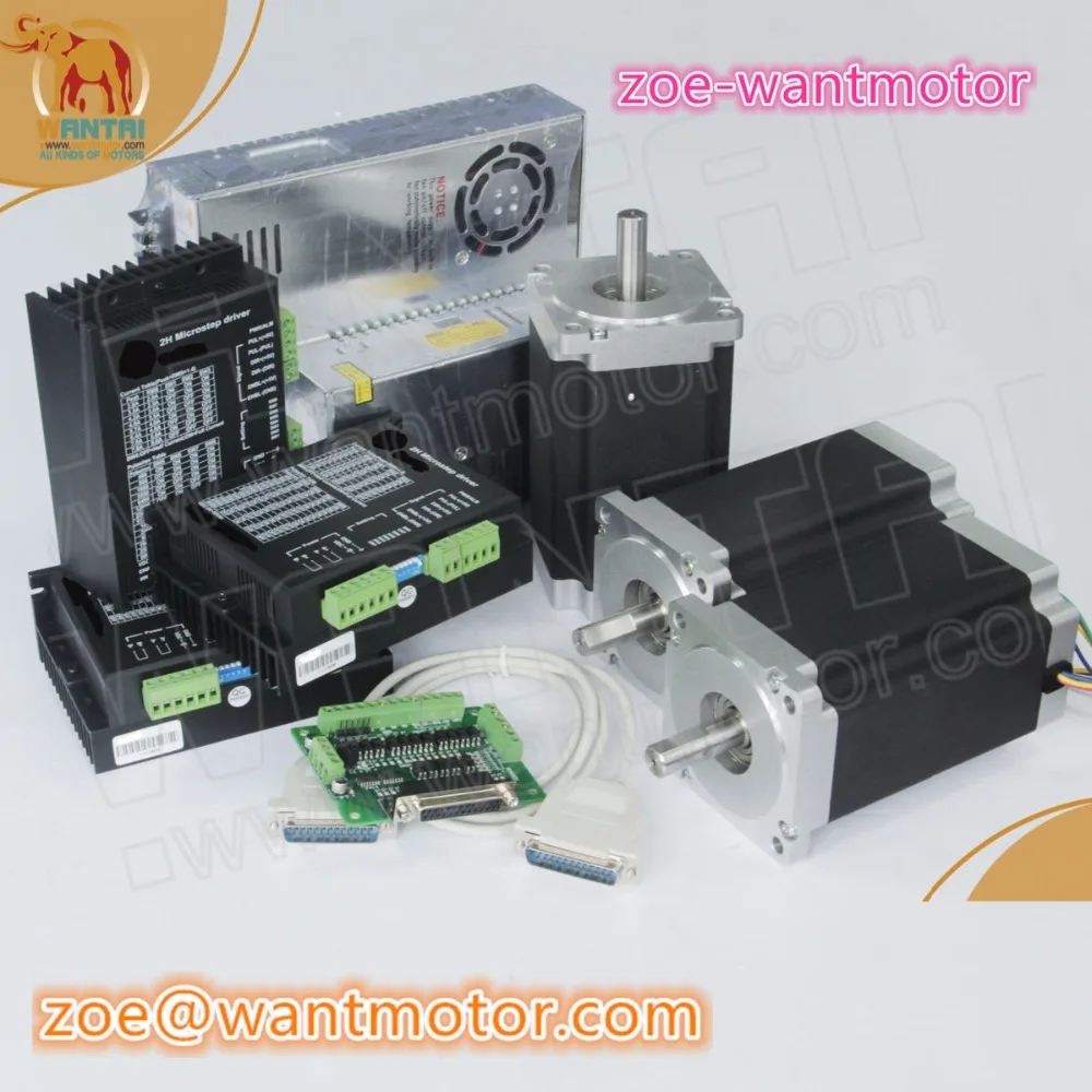 Дешевая цена! Русский бесплатно! CNC Wantai 3Axis Nema34 шаговый двигатель 85BYGH450D-008 1090oz +