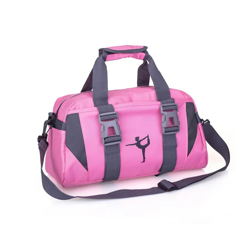 Pink L Коврик для йоги, сумка для фитнеса, сумки для спортзала, спортивные нейлоновые тренировочные сумки на плечо, спортивная сумка для женщин и мужчин, спортивная сумка для путешествий - Color: Pink L