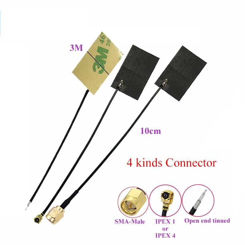 433 МГц 6dbi LoRa FPC Антенна встраиваемые антенны для IOT lorawan IPEX 10 см кабель с высоким