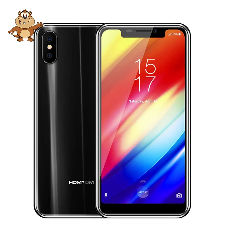 Оригинальный HOMTOM H10 5 85 дюймов Android 8 1 4 Гб + 64 ГБ мобильный телефон отпечаток пальца