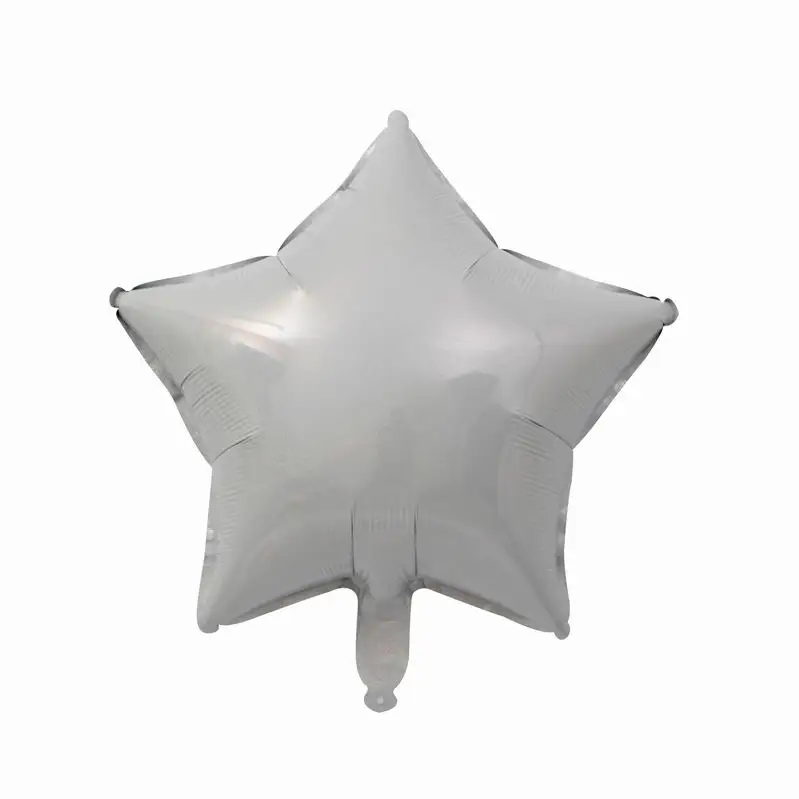 white star 50 шт./лот 18 дюймов блестящая Лазерная Звезда Сердце воздушные шары с гелием блеск шар День Святого Валентина Свадьба День Рождения Декор - Цвет: white star
