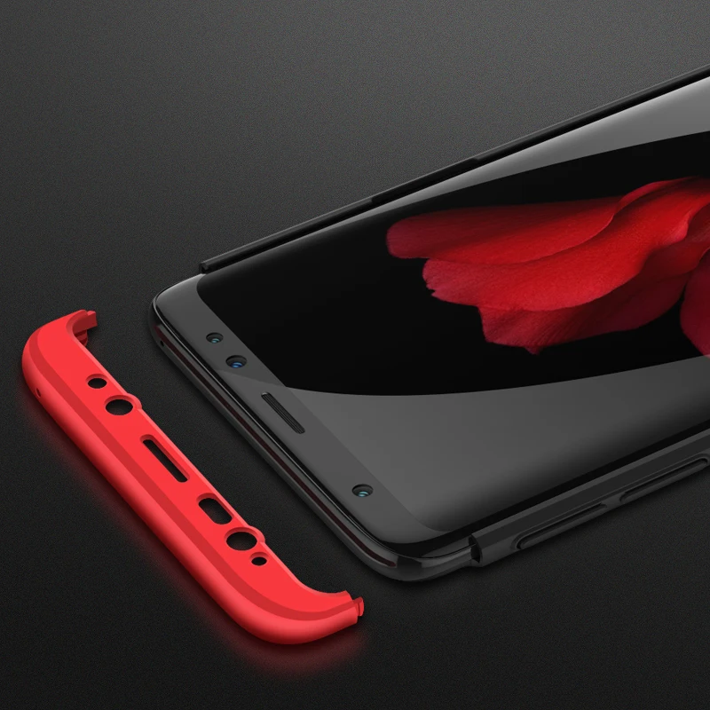 GKK 360 градусов Полная защита Гибридный чехол для Samsung S6 S7 Edge противоударный